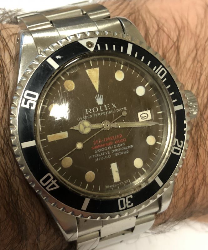 rolex sea dweller double red value